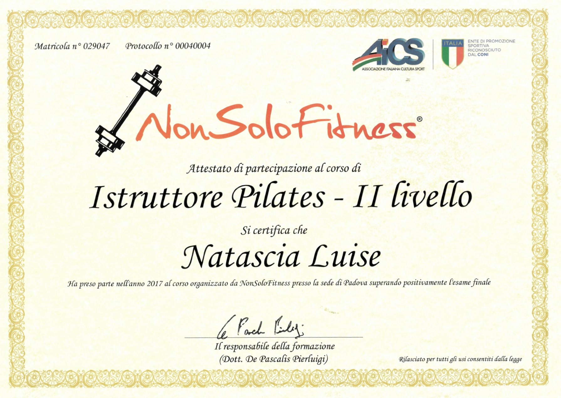 Diploma Pilates